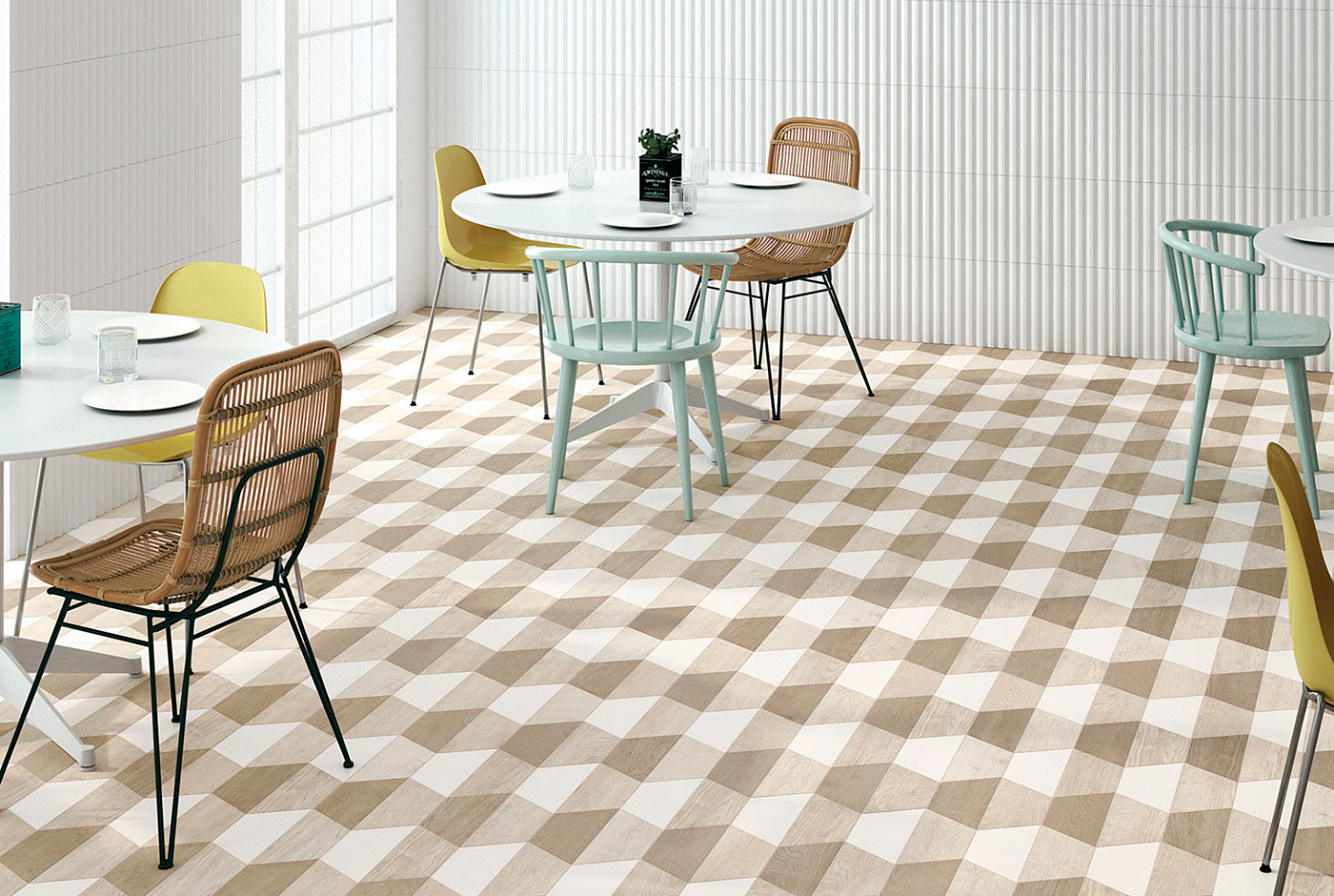 120279 На пол 60 Grad Chevron B Wood Dark - фото 19