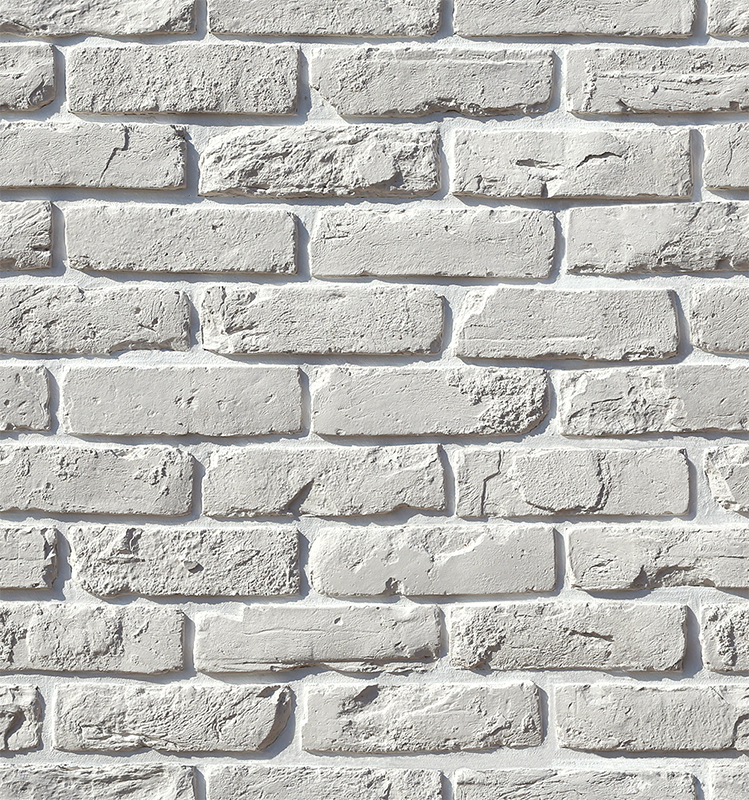 345-00 На стену Рейн брик Белый 24x6.5