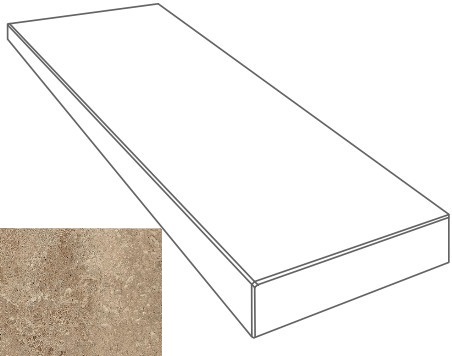 76103 Ступень Esedra 2.0 Gradone Angolare SX Noce 4x32x80