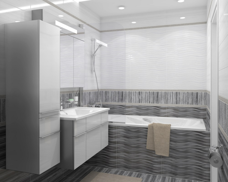 DWA11TOR626  Декор Tori Синий Полосы 7.5мм - фото 15