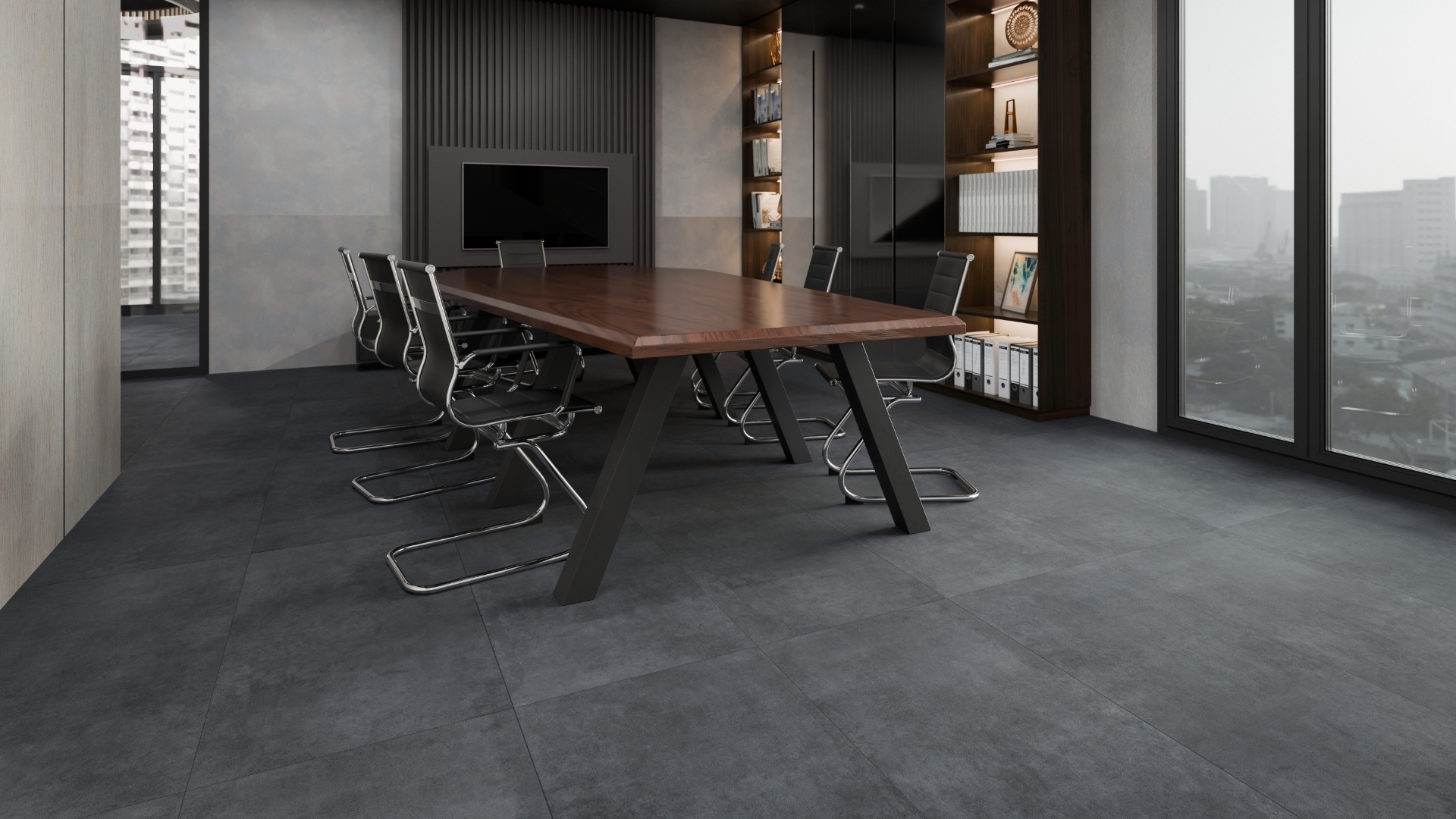 PT60F7032 На пол Urban Grey Matt 600х600х9 - фото 5