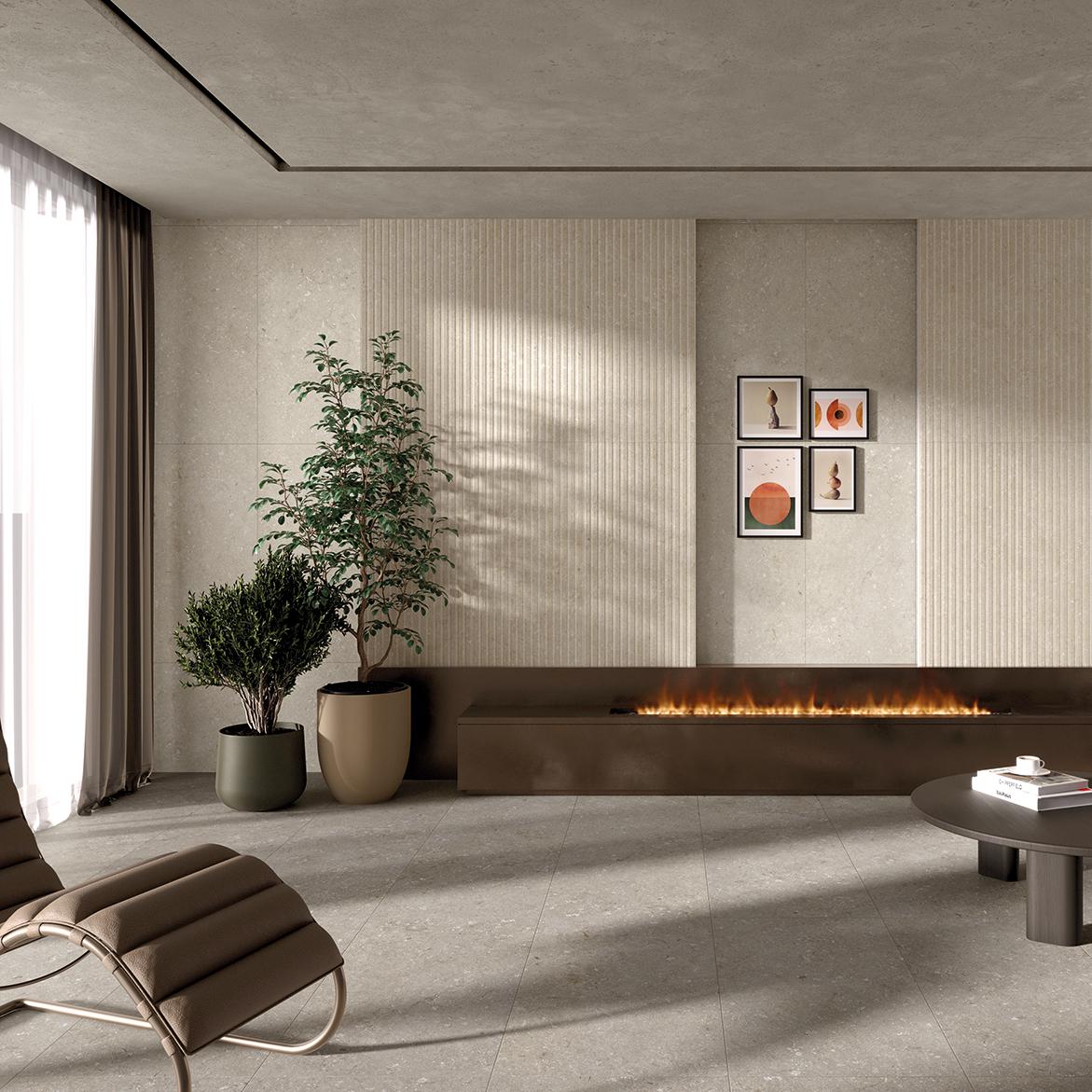 005848 На пол Shellstone Beige 120x120 - фото 6