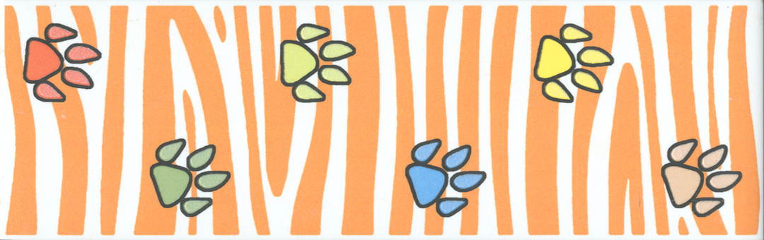 OS/A251/5009 Бордюр Динозаврики 2 Матовый 20х6.3