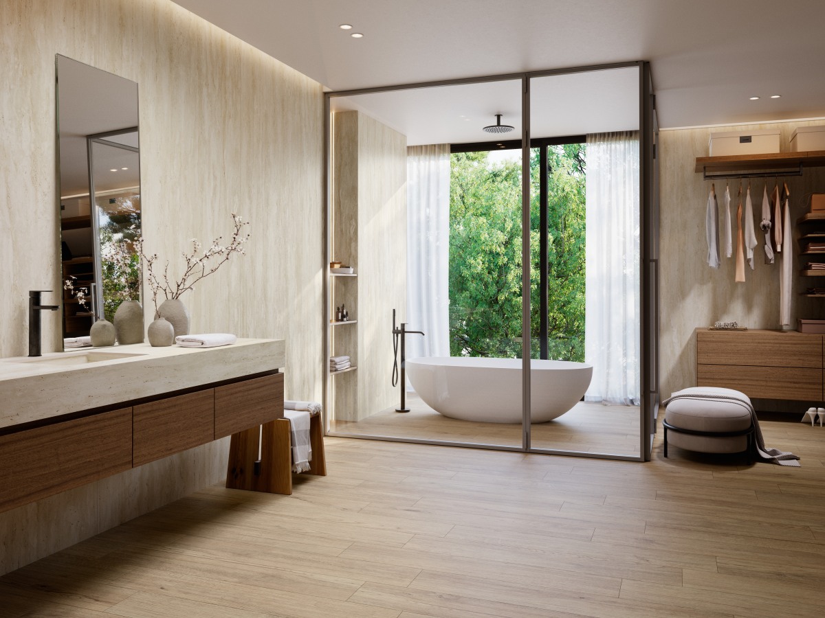 78T338E На пол Travertino Grey 5.6mm 120x278 - фото 4