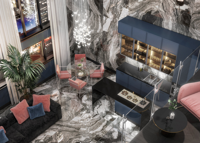 SG50005822R На пол Ониче Серый светлый лаппатированный обрезной 60x119.5x0.9 - фото 24