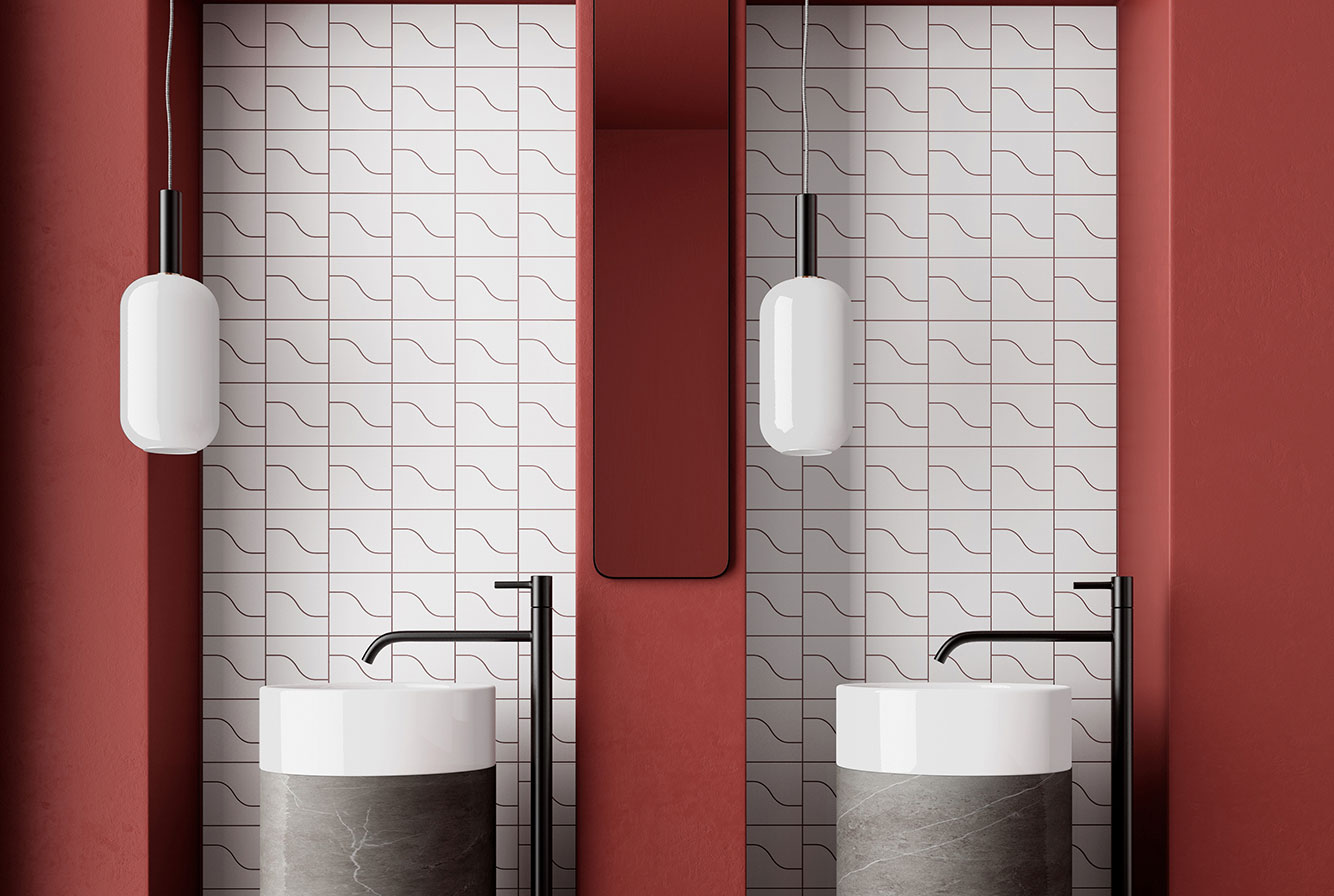 28864 На стену Curve Ink Blue Matt 8.3x12 - фото 2