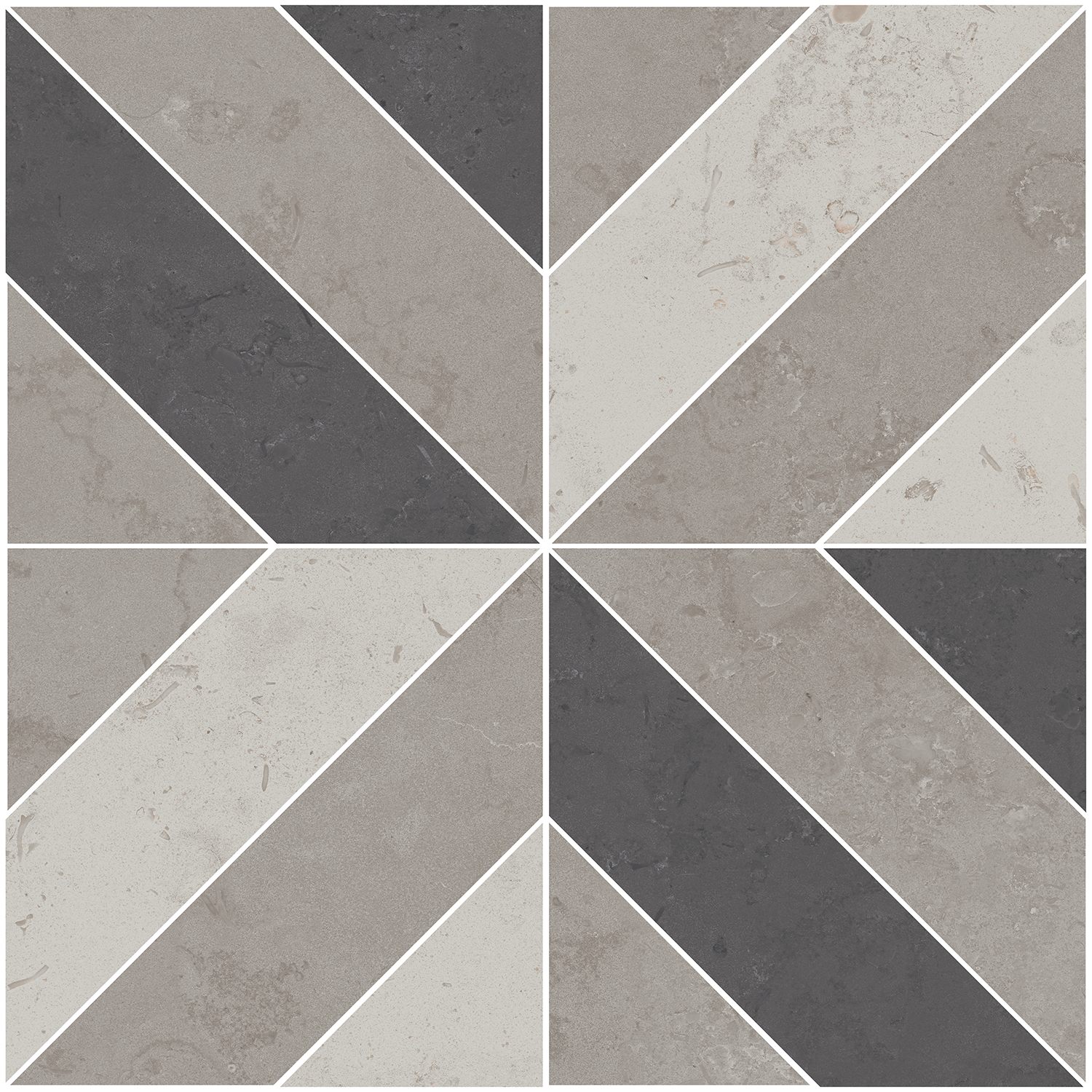 ID124 Декор Про Лаймстоун Про Лаймстоун Серый Матовый 60х60 - фото 3