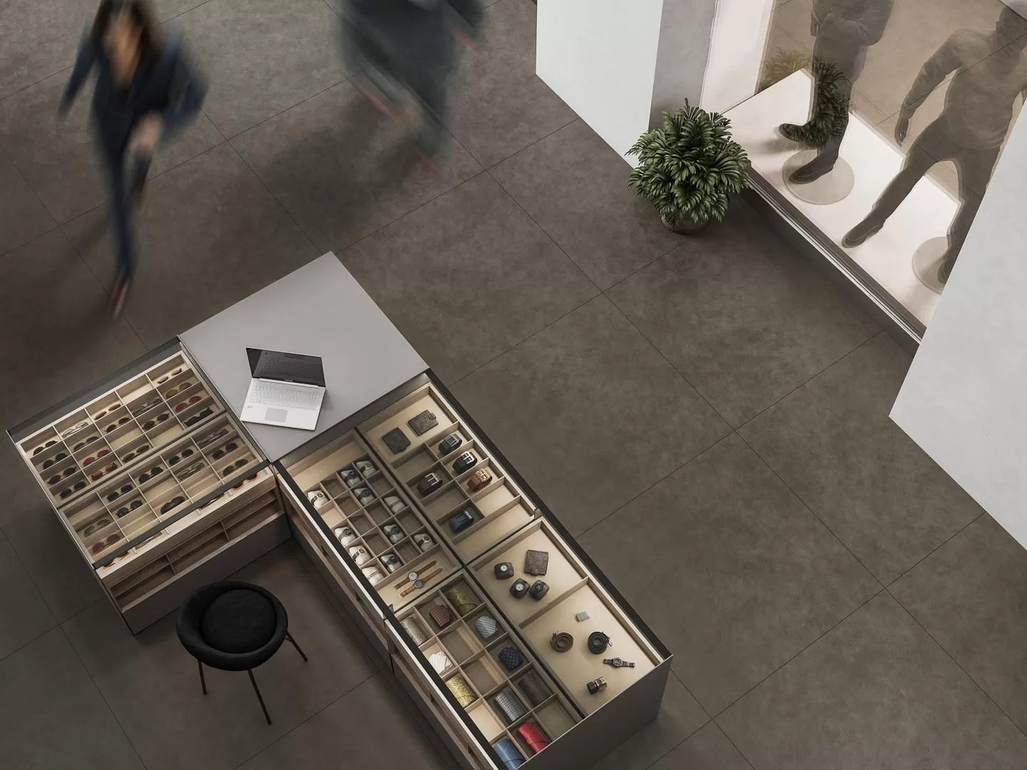 KM6060G0811R На пол Про Чементо Синий матовый обрезной 60х60x0.9 - фото 18