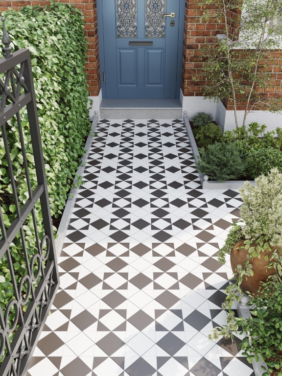 На пол Victorian Dreams Queen Blue 45.2x45.2 - фото 5