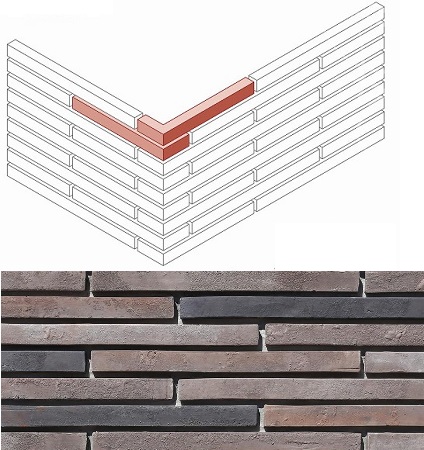 694-65 На стену Реген Брик Design угол 33x4