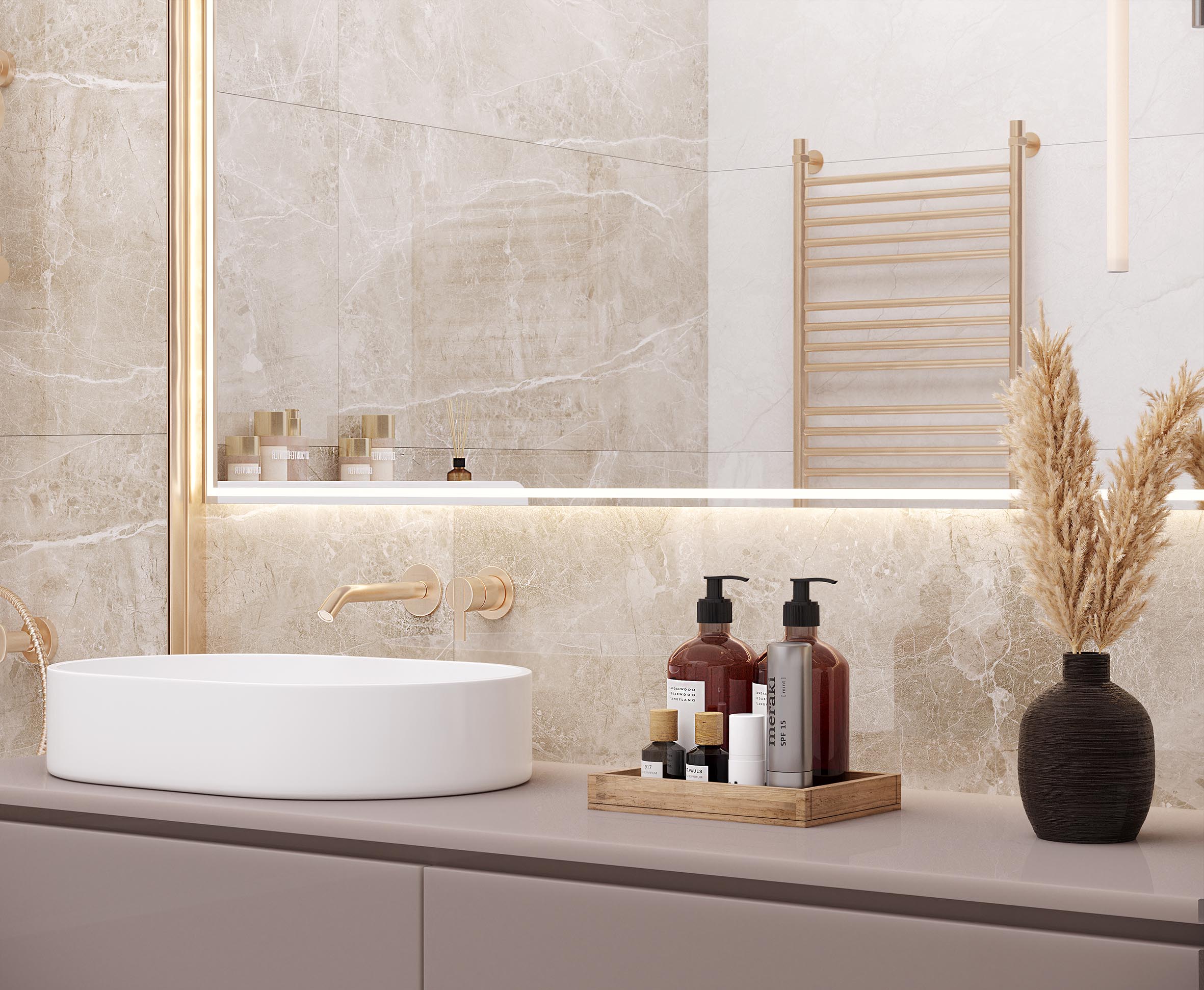 На пол Obsidian Taupe 60х120 Полированный - фото 14