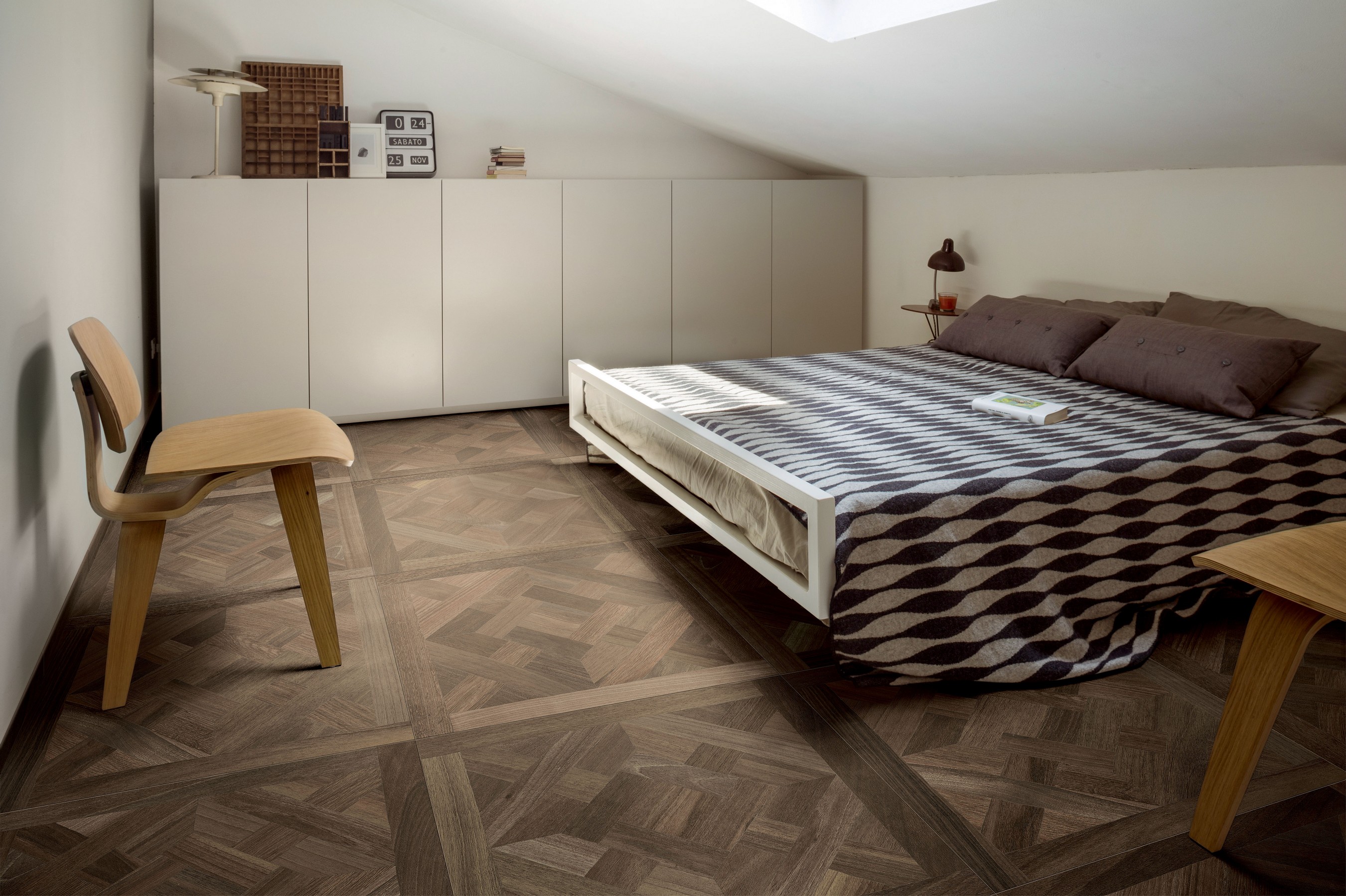 742056 Декор Wooden Tile Of Cdc Gray Mosaico 3D Inclinato Nat 6x6 30x30 - фото 4