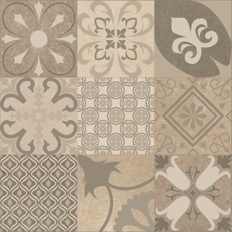 Декор Icon Krabi Mix Bone Rect 60x60 - фото 3