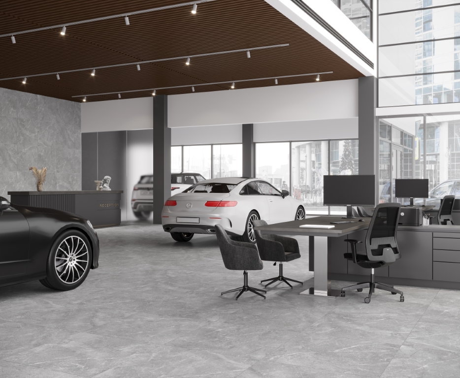 На пол Rocky Grey PRO Серый матовый R10GR STR 80х80 - фото 9