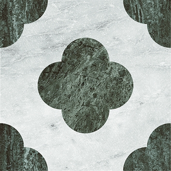 4101196 На пол Dandy Pin White Green 18.6x18.6 - фото 2