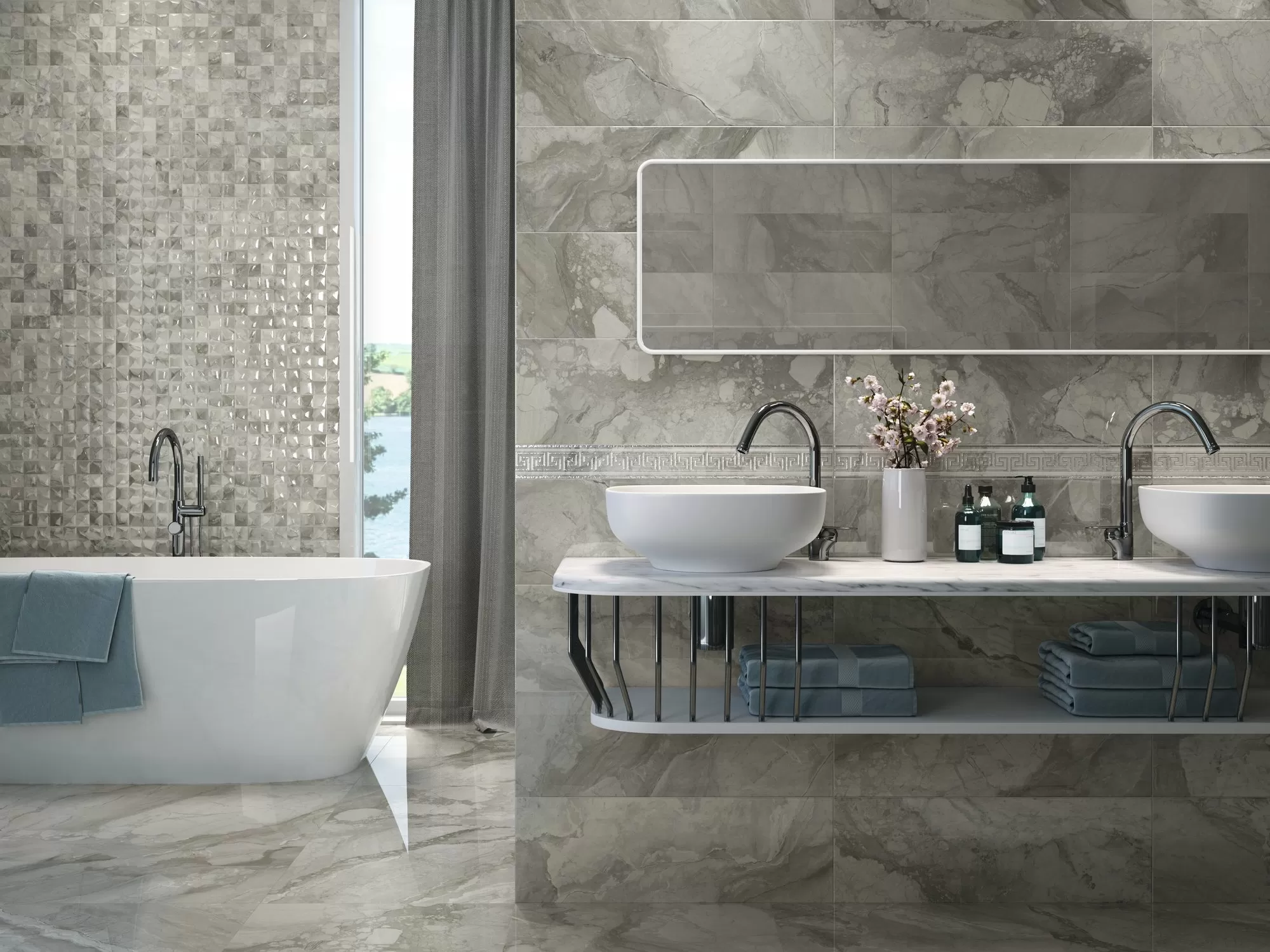 Декор Rex Roseton Noor Pearl x4 - фото 4