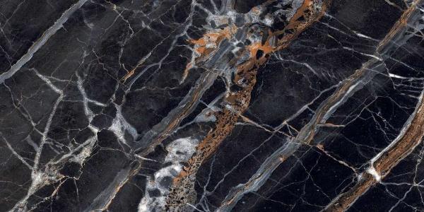 На пол Glossy Artemis Black 600x1200х8.8