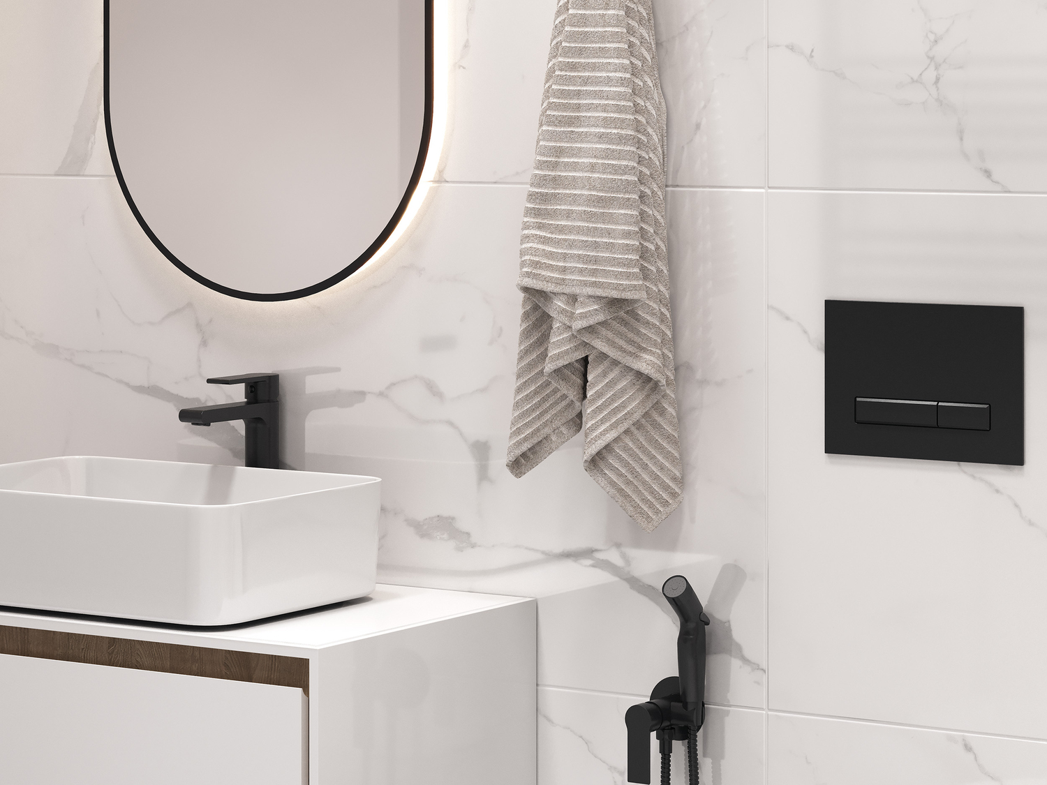 A17126 На пол Deep Calacatta Белый ректификат 60x120 - фото 16