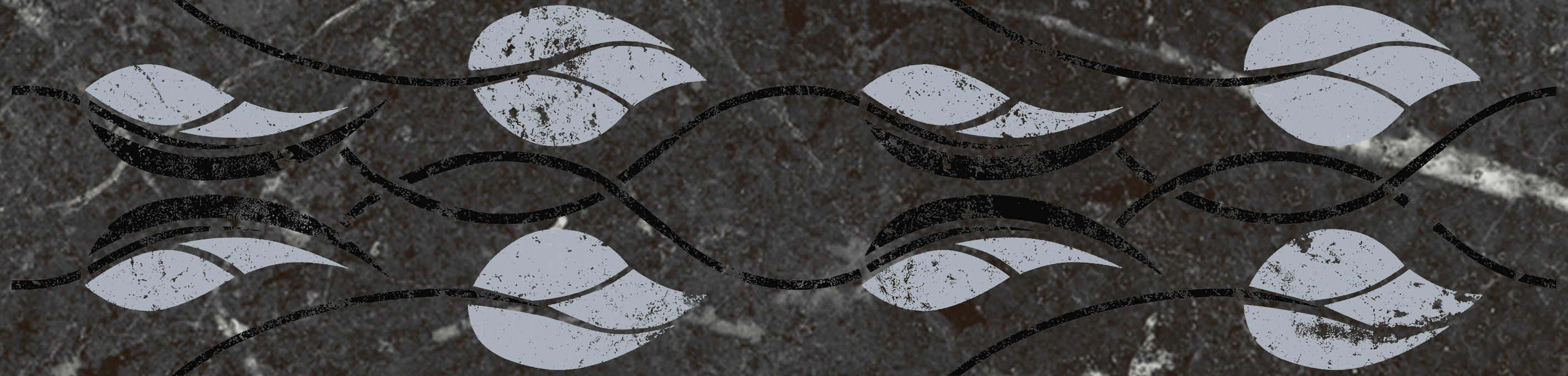 KMB3STA003BR Бордюр Тубкаль Чёрный глянцевый обрезной 30x7.2x0.9