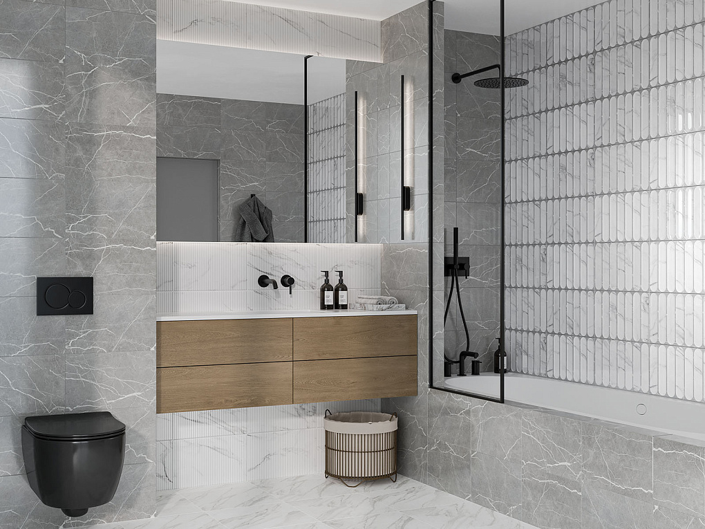 010100001582 На стену Арко Белый низ 03 25х40 - фото 5