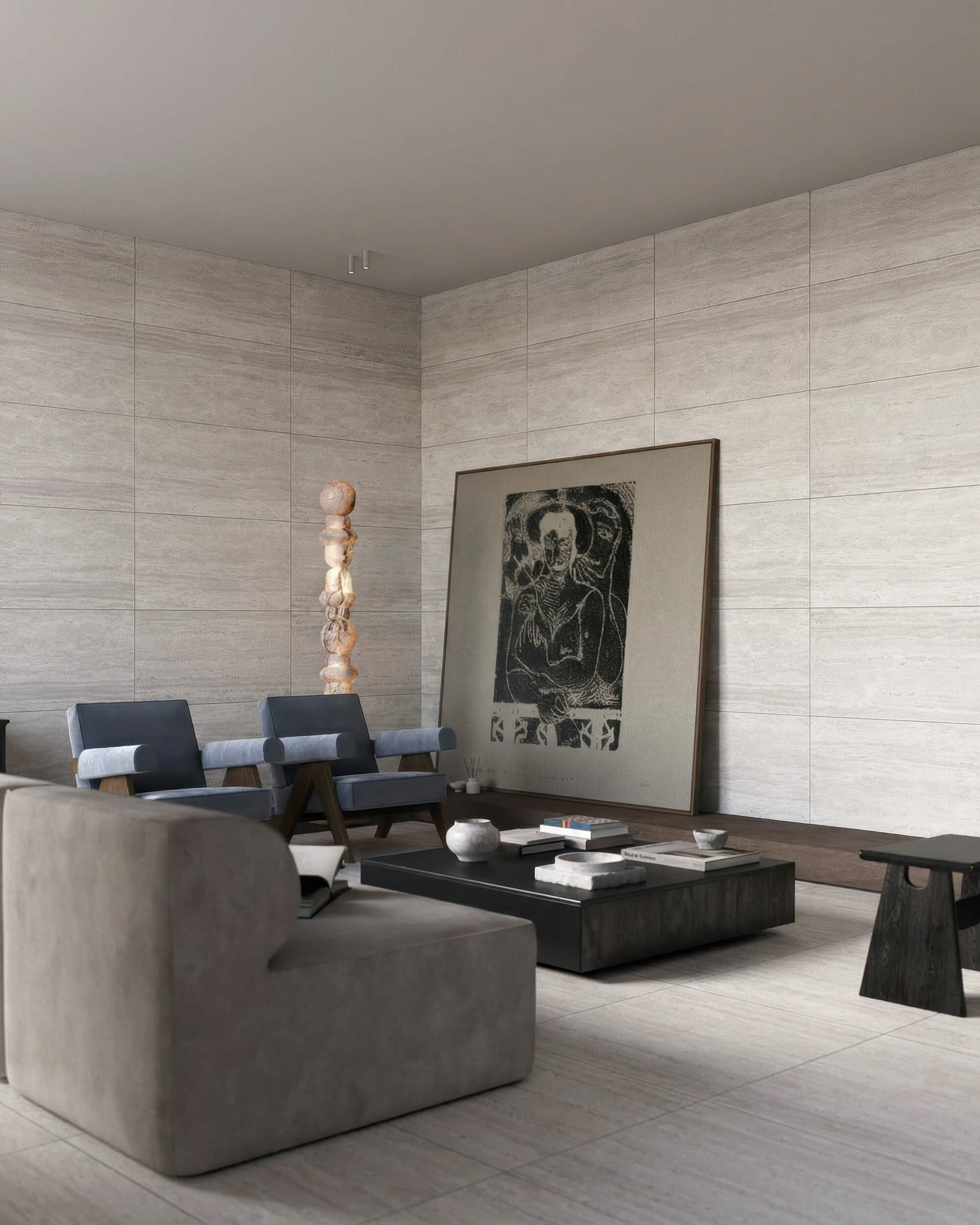 1183 На пол Stone Travertine Vein Royal Matt 120x60 - фото 131