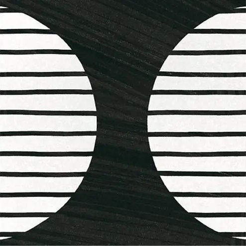 22126 На пол Caprice Deco Moonline B&W 20x20