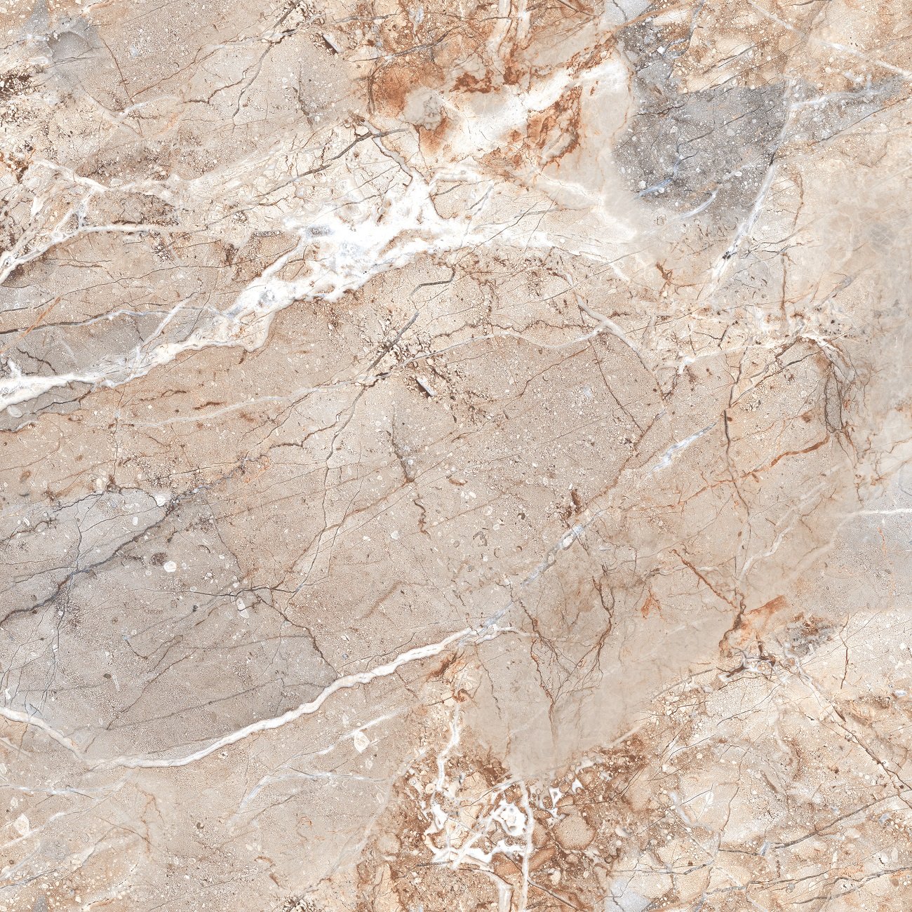 На пол Ascrain Breccia Glossy 60x60 - фото 5