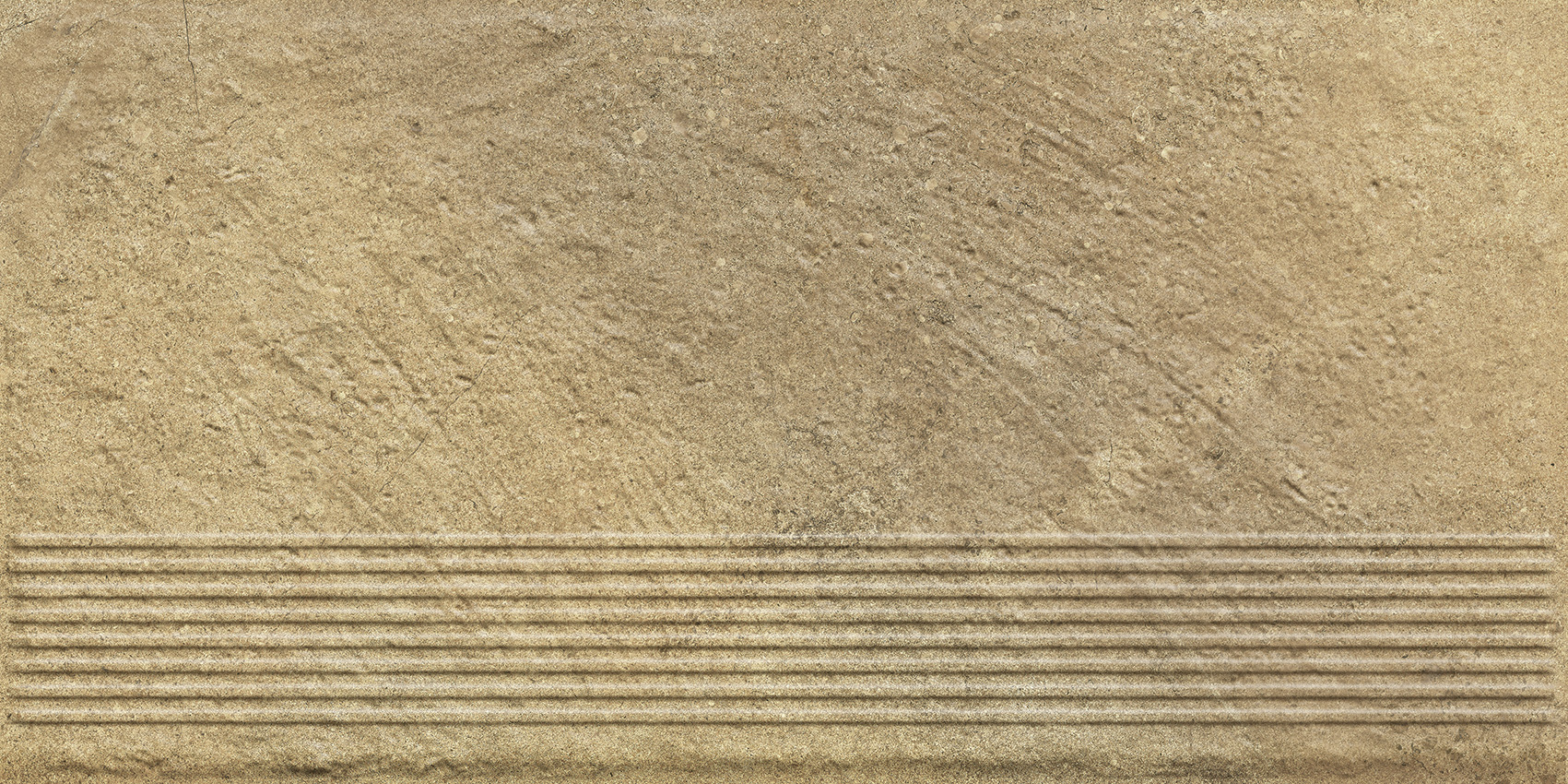 Ступень Eremite Beige Stopnica Prosta Struktura Mat B1a 30x60