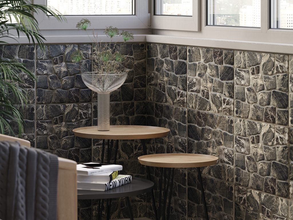 17283 На пол Vilio Brown коричневый рельеф 29.8x29.8 - фото 4