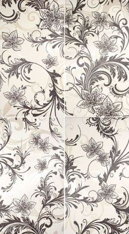 1609-0007 Панно Азур Крем белое