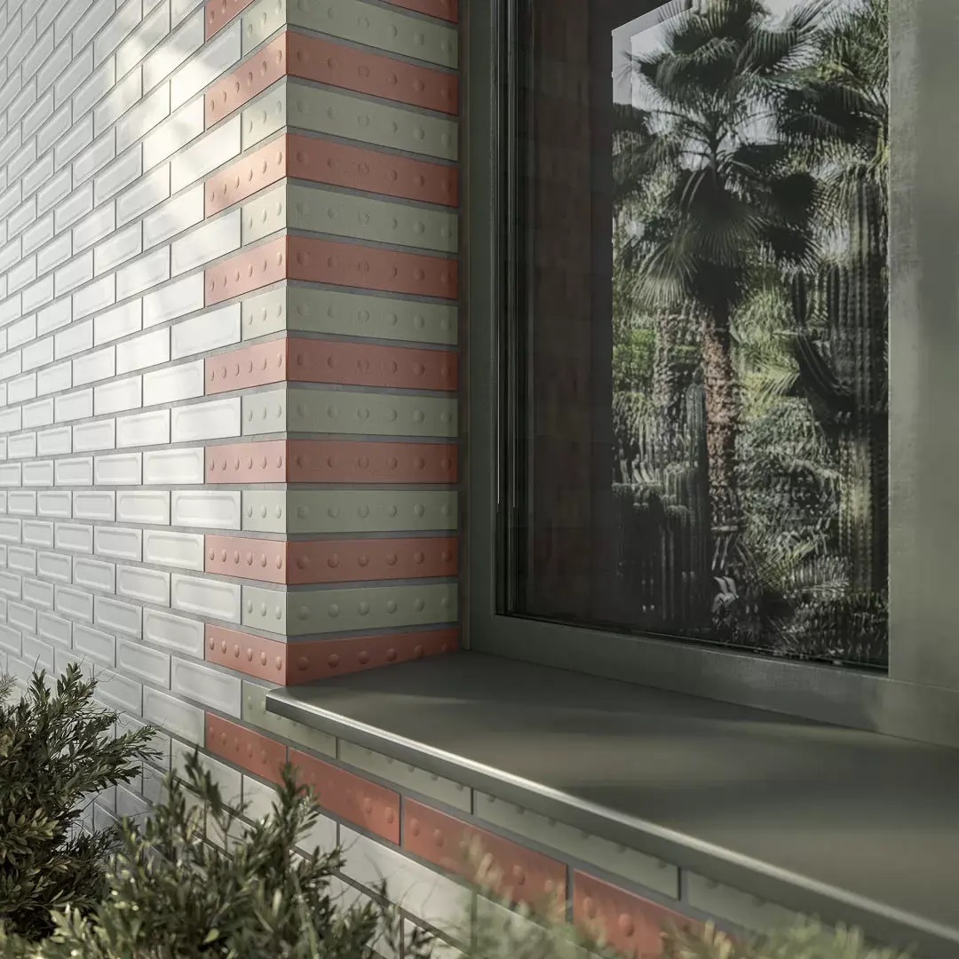 KM26393 На стену Медина 1 оранжевый матовый структура 6x28.5x1 - фото 9