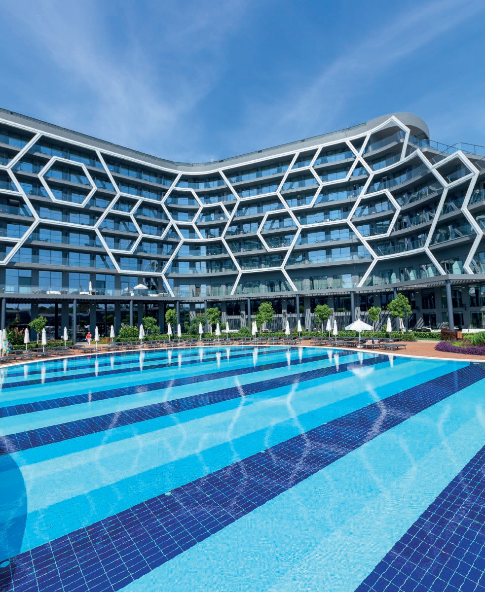 K107 Декоративная вставка Olympic Series Внутренний переливной водоотводный канал Cobalt 15x24.5 - фото 7