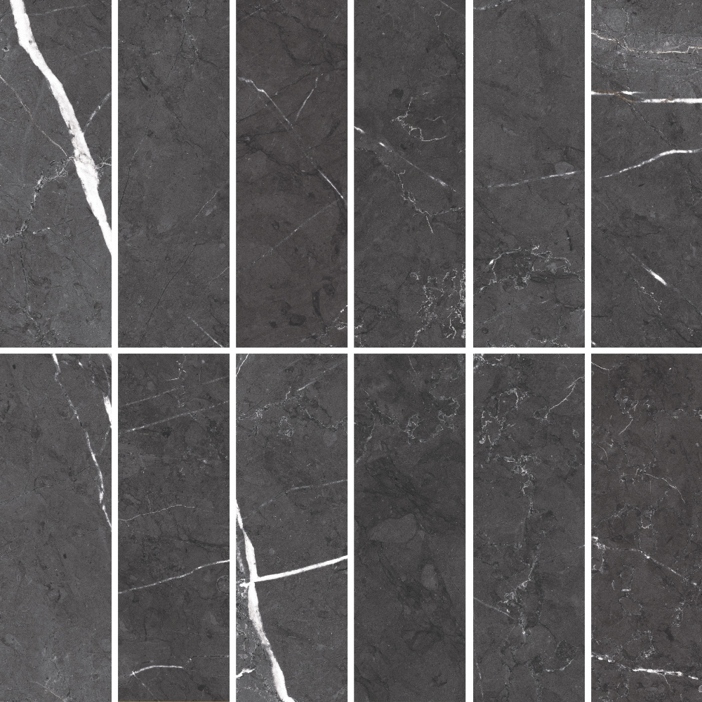 16041 Декор Royal Stone Черная 30x30