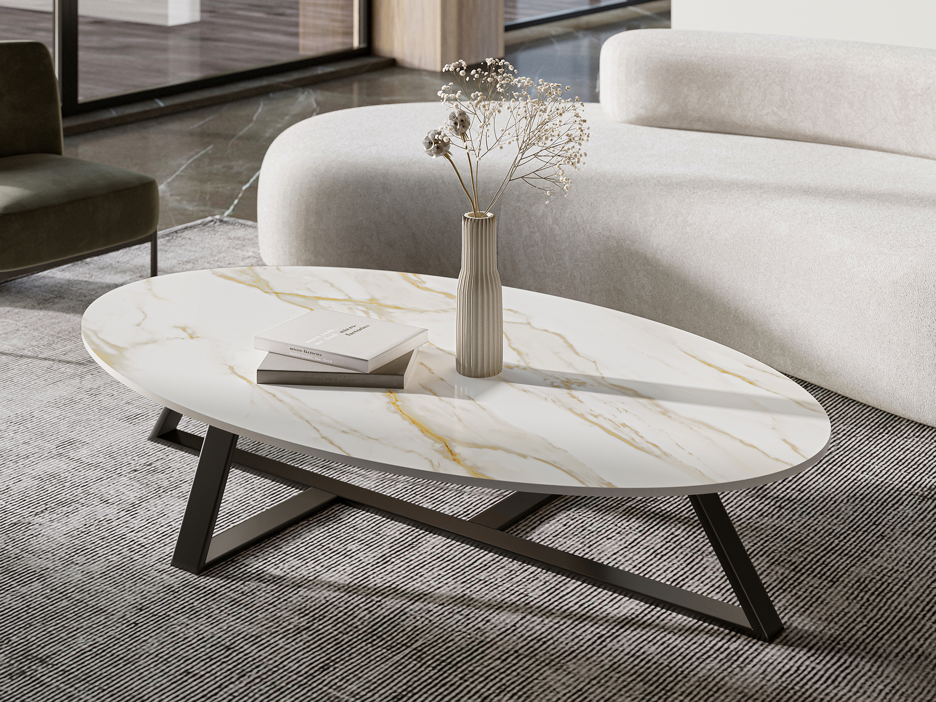 На пол Matt Black Bonanza Sahara Microcid 2800х1200х6 - фото 16