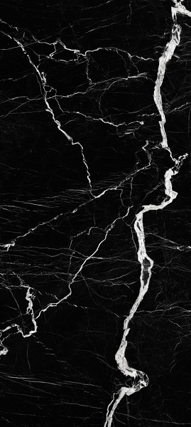 На пол Ararat Lighthing Black Matt Спеченный камень 1200x2700x6 - фото 3