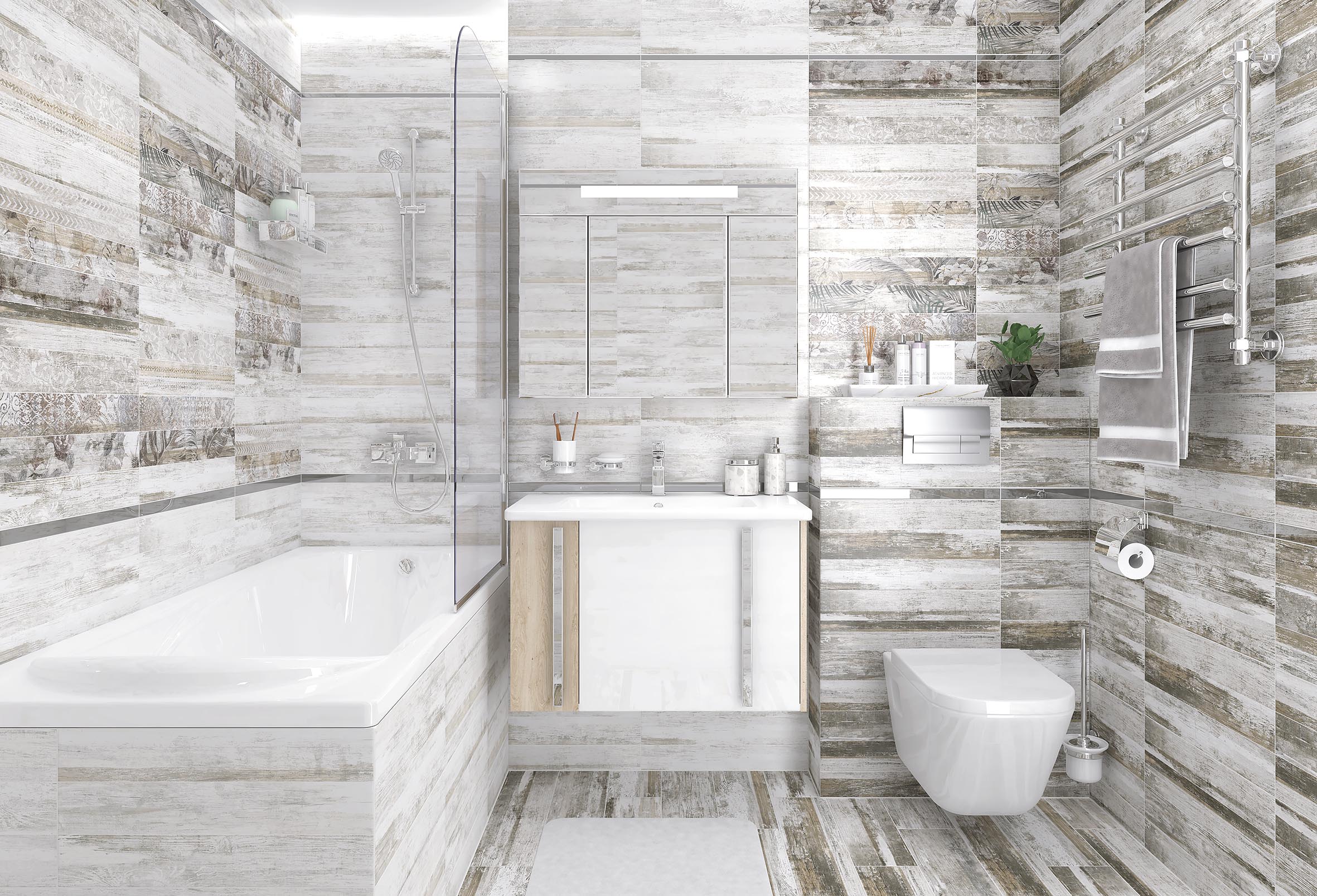 34100  На стену Next Серая узор - фото 2