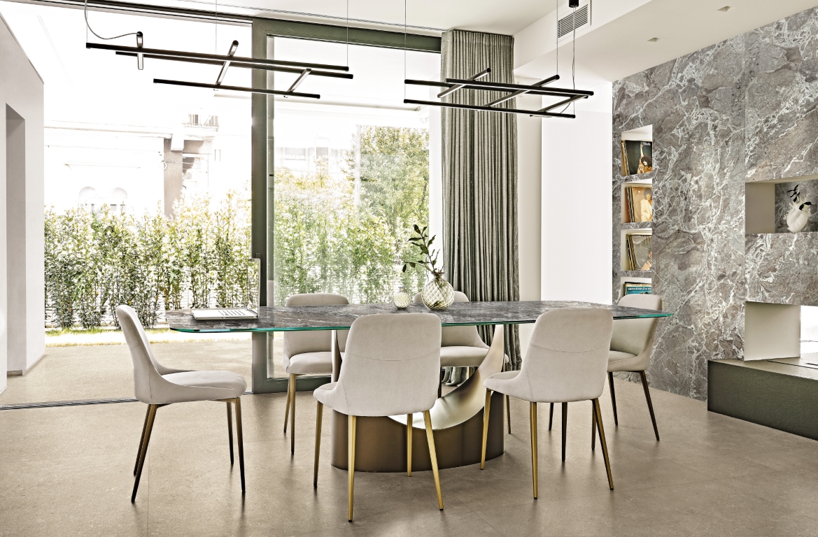 781136 На пол Authentic Luxe Pearl Travertine Matte 6mm 60x120 - фото 9