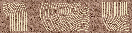 KMB2TGL006BR Бордюр Руссильон Коричневый матовый обрезной 30x7.2x0.9