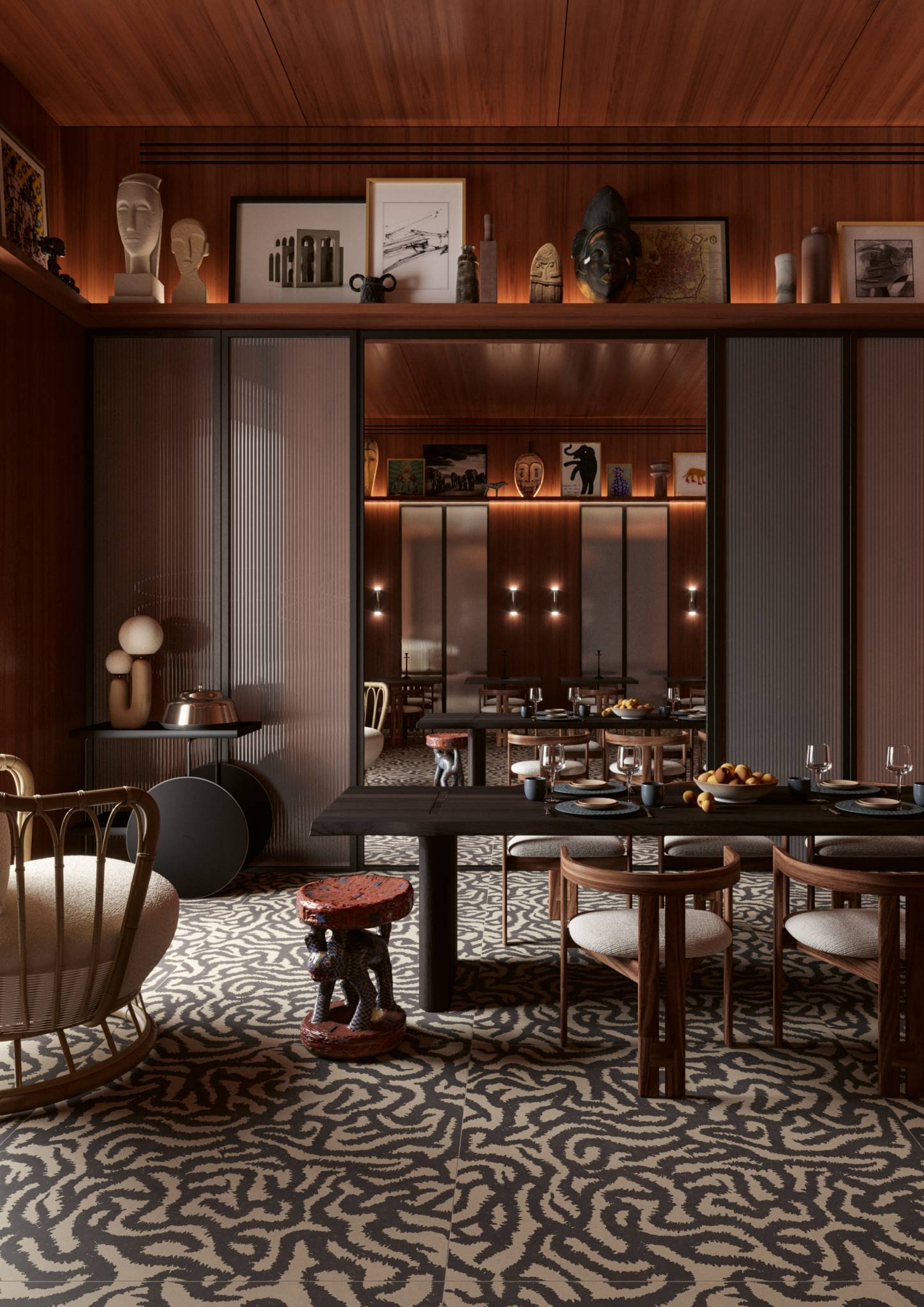 4101232 Декор Nok Palladiana Crock Mosaic Ivory 40x40 - фото 12