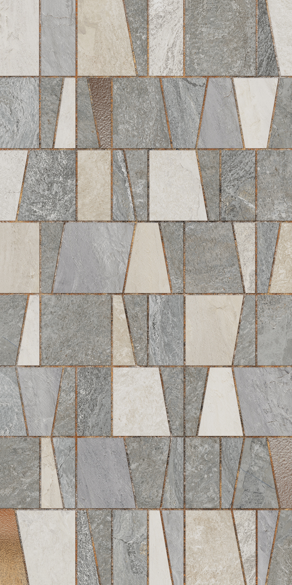 145305 На стену Cristalia Irides Grey Natural Rect 60x120 - фото 3