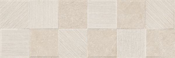 R8HU  Декор Eterna  Blanco Struttura Quadro 3D rett. 30x90