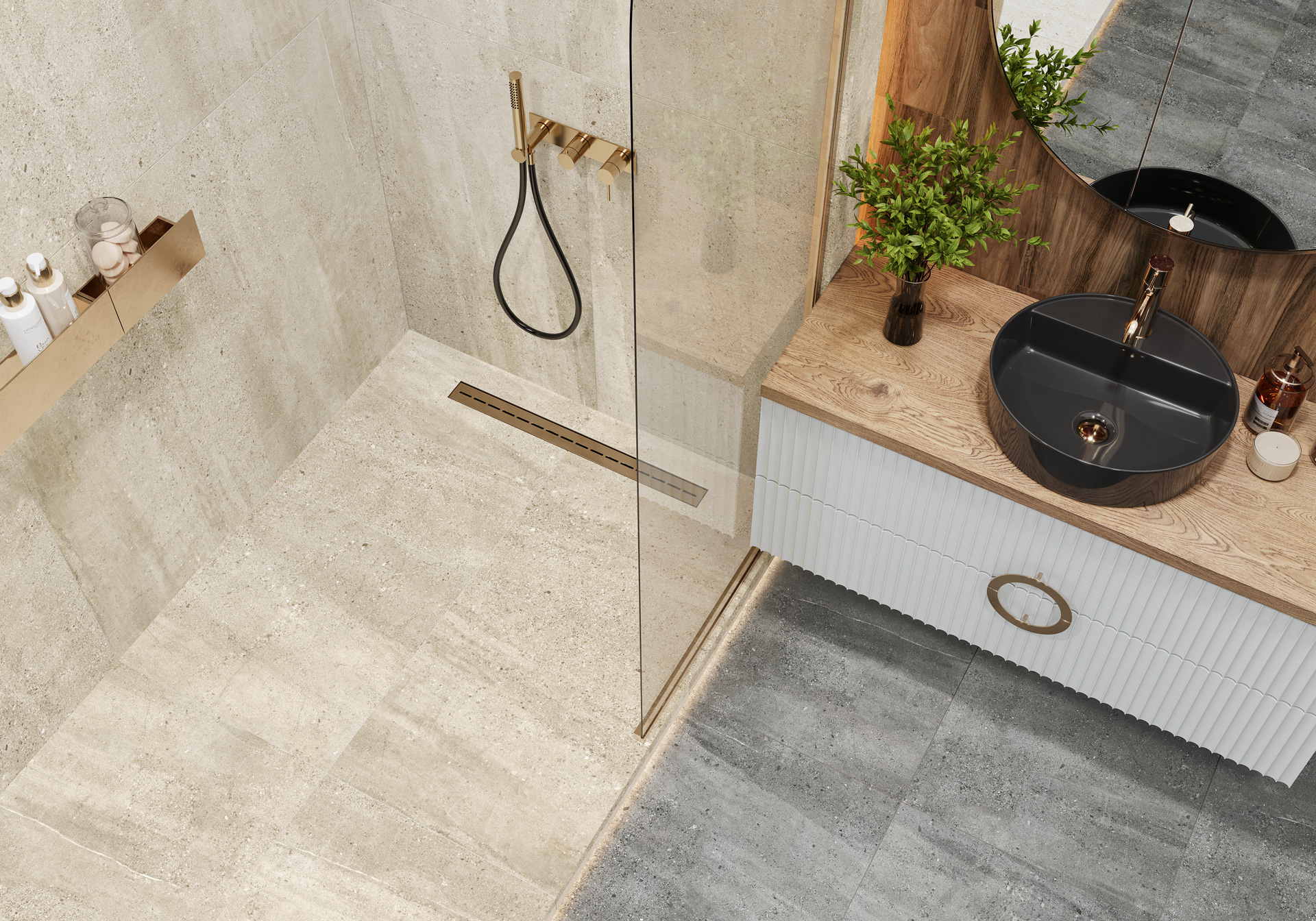 D60205M На пол Romana Beige карвинг 600x600x9.5 - фото 18