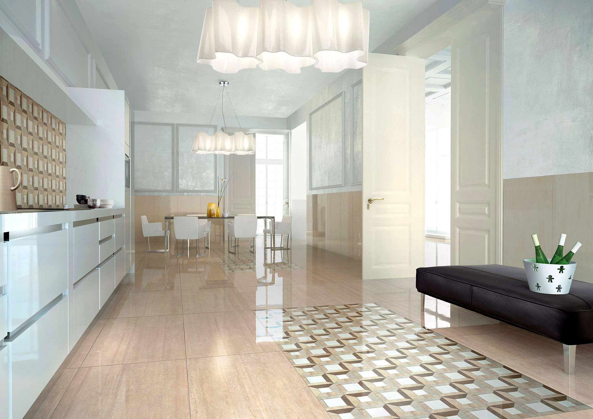 На пол Marmoker Lucido Bardiglio Imperiale 59x59 - фото 5