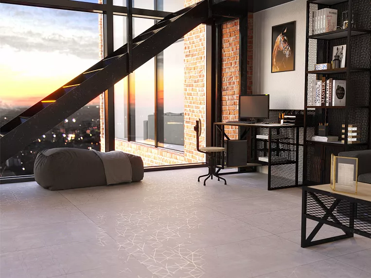 На пол Crush Grey Geo 60x120 - фото 10