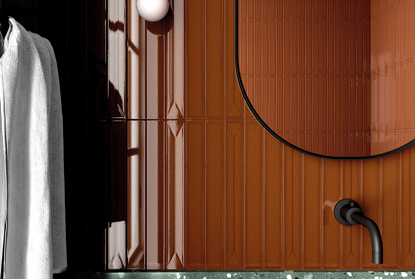 31151 На стену Vitral Axis Pink 5x40 - фото 3