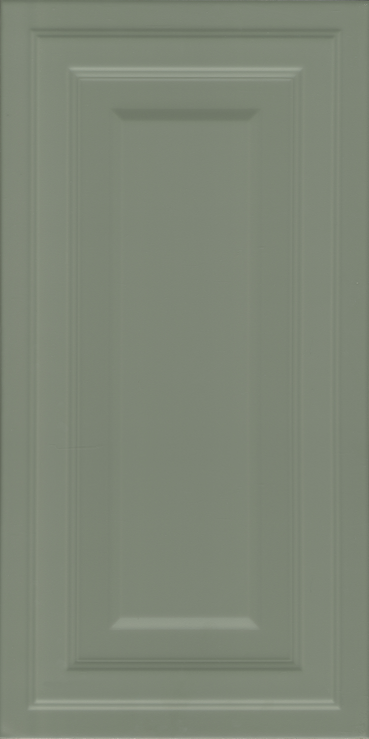 11225R На стену Магнолия Панель Зеленая Матовая Обрезная