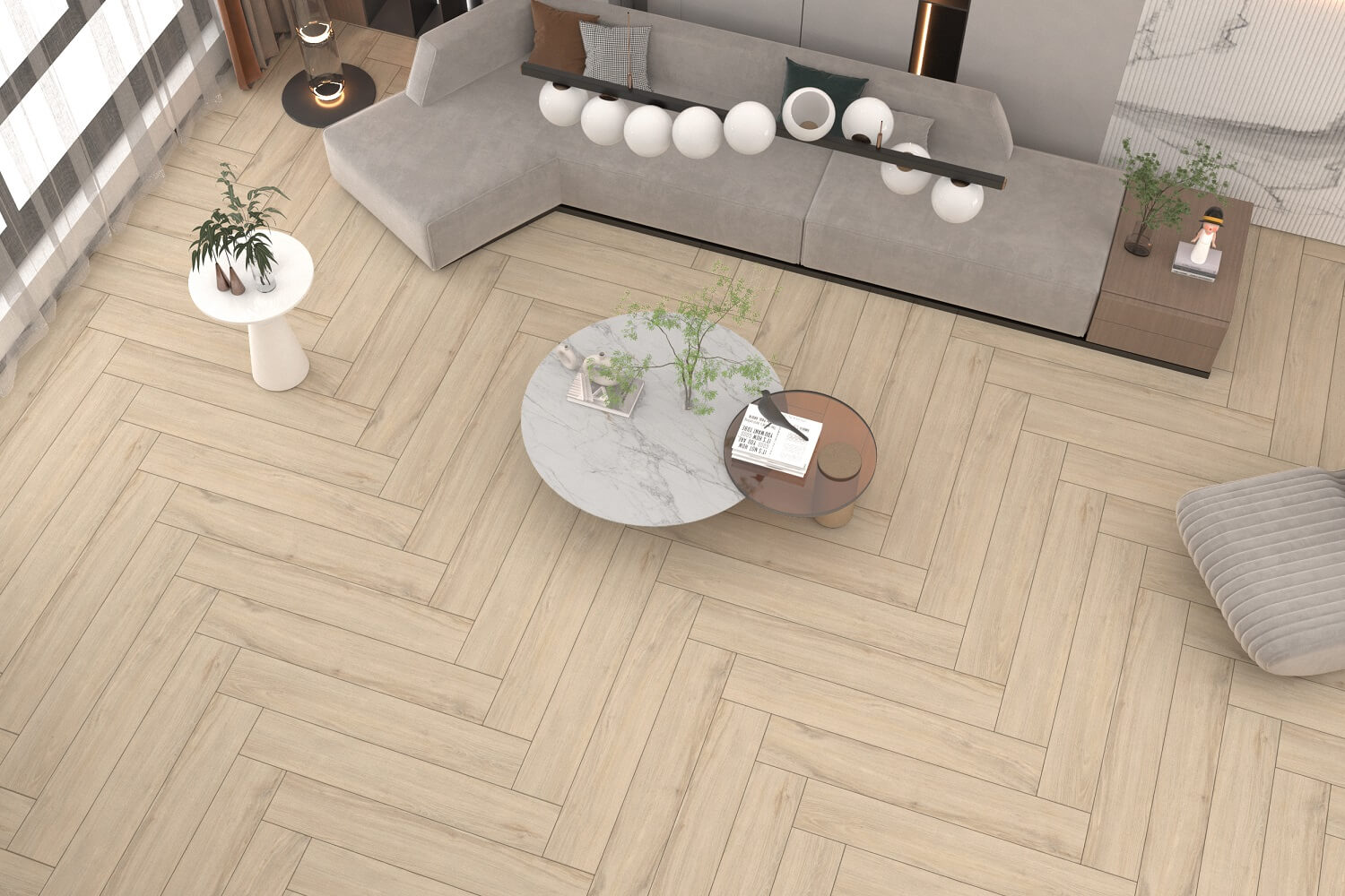 На пол Taptik Wood Beige Matt 20x120 - фото 8