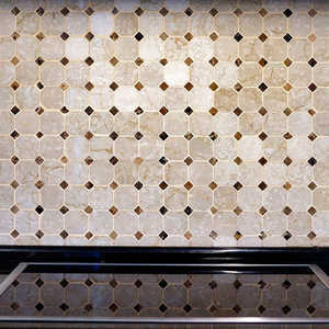 На стену Octagon Pattern Bianco+Nero 30.5x30.5 - фото 6