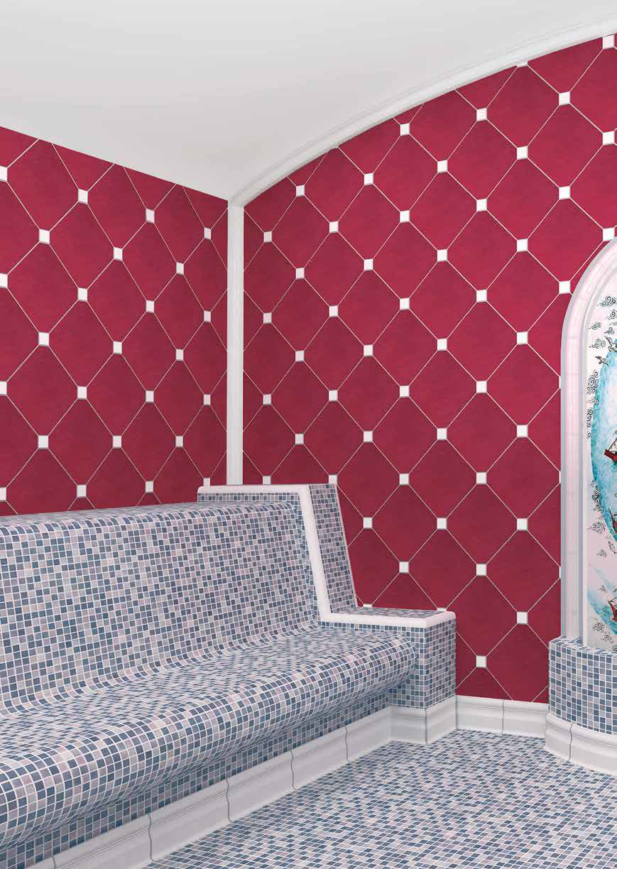 80056 На пол Porcelain Mosaic Yellow 5x5 30x30 - фото 7