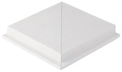 203-2020 DK Бордюр Olympic Series Petit Carre Наружный угол профильный с сетчатой поверхностью L 24.5x24.5